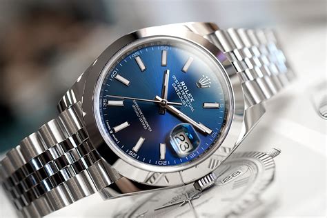 rolex jubilee blue dial